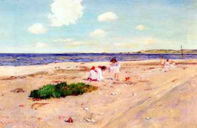 Muschelstrand in Shinnecock von William Merritt Chase